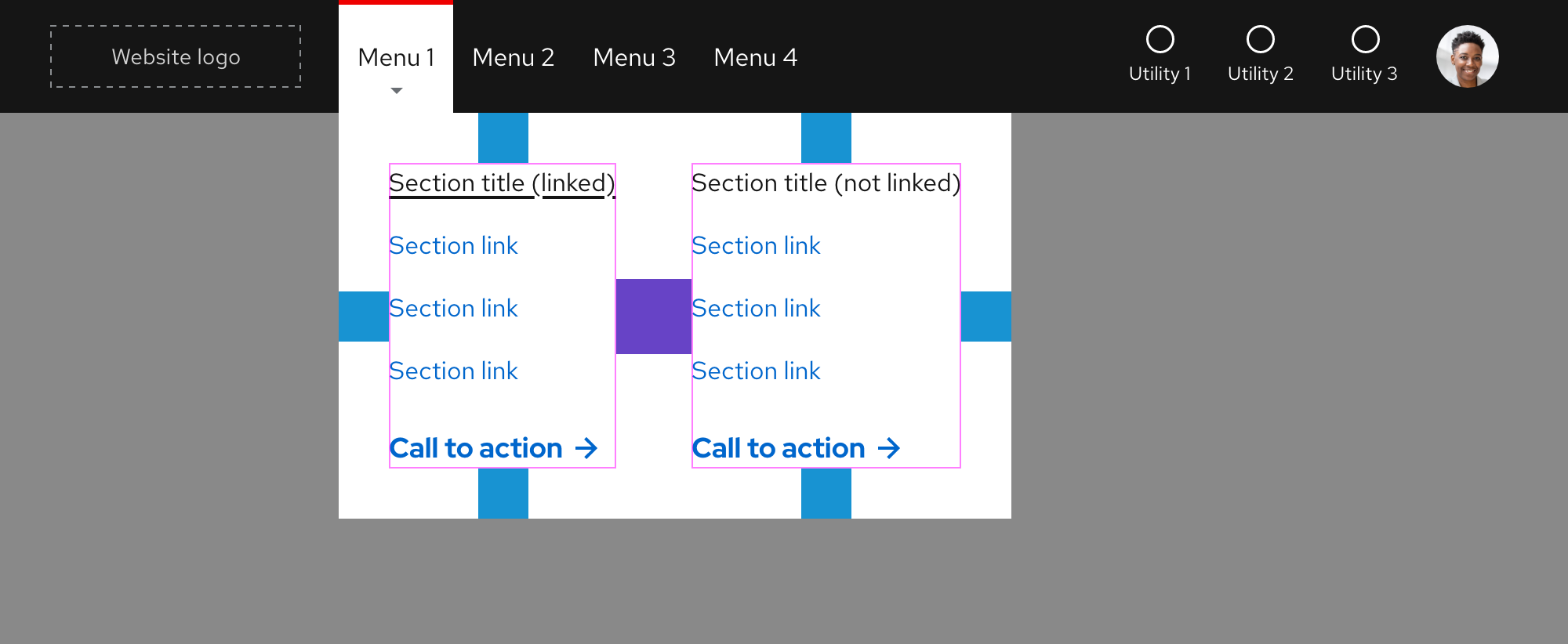 Primary navigation - Spacing for the fixed-width expandable tray