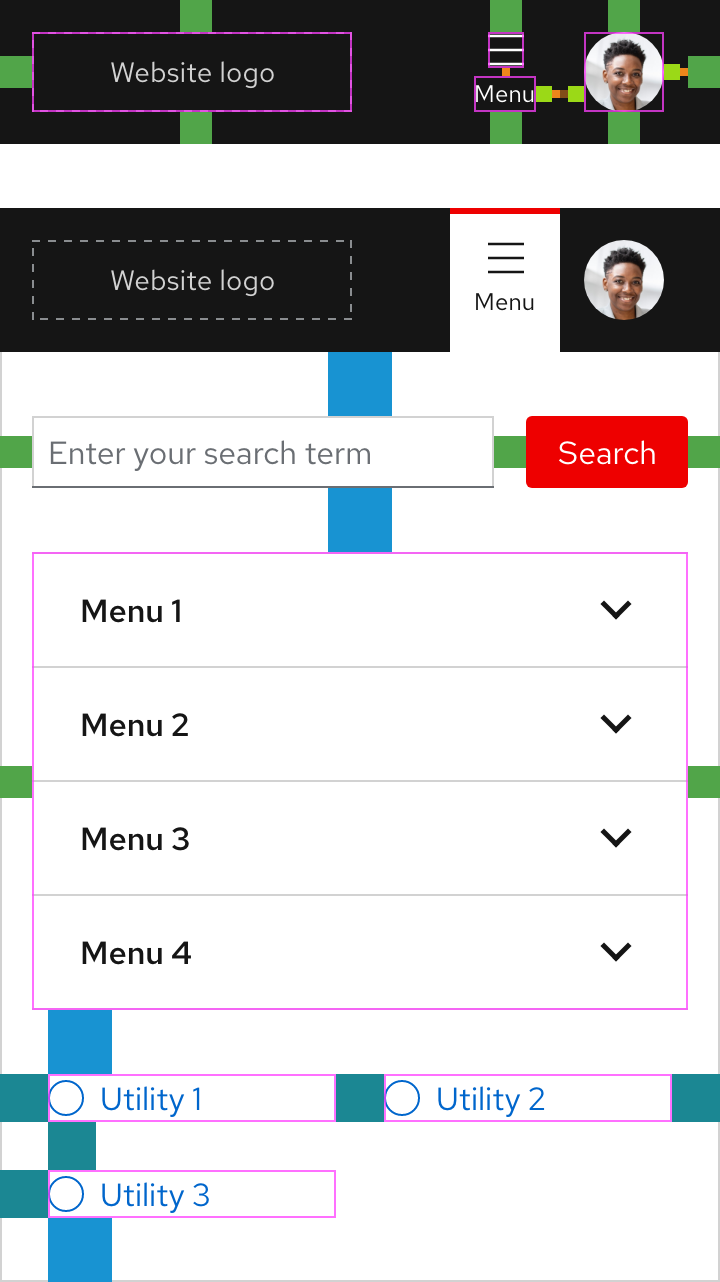 Primary navigation - Spacing for small breakpoints